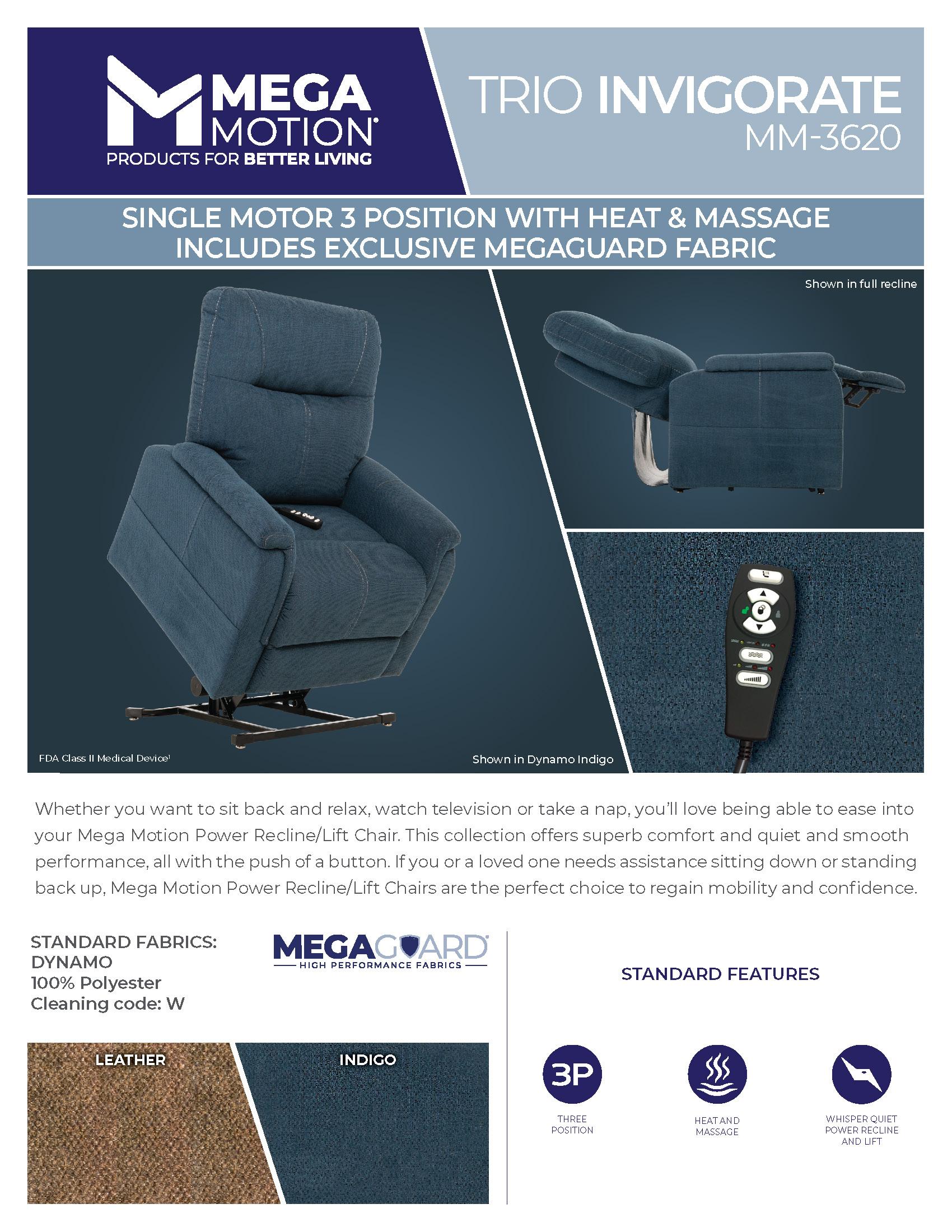 (image for) 3620 Brown Lift Chair - Click Image to Close