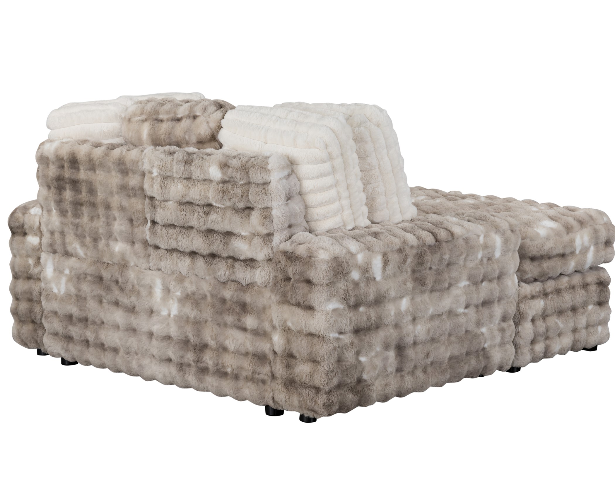 (image for) U8292 Marble Grey Chaise Lounge