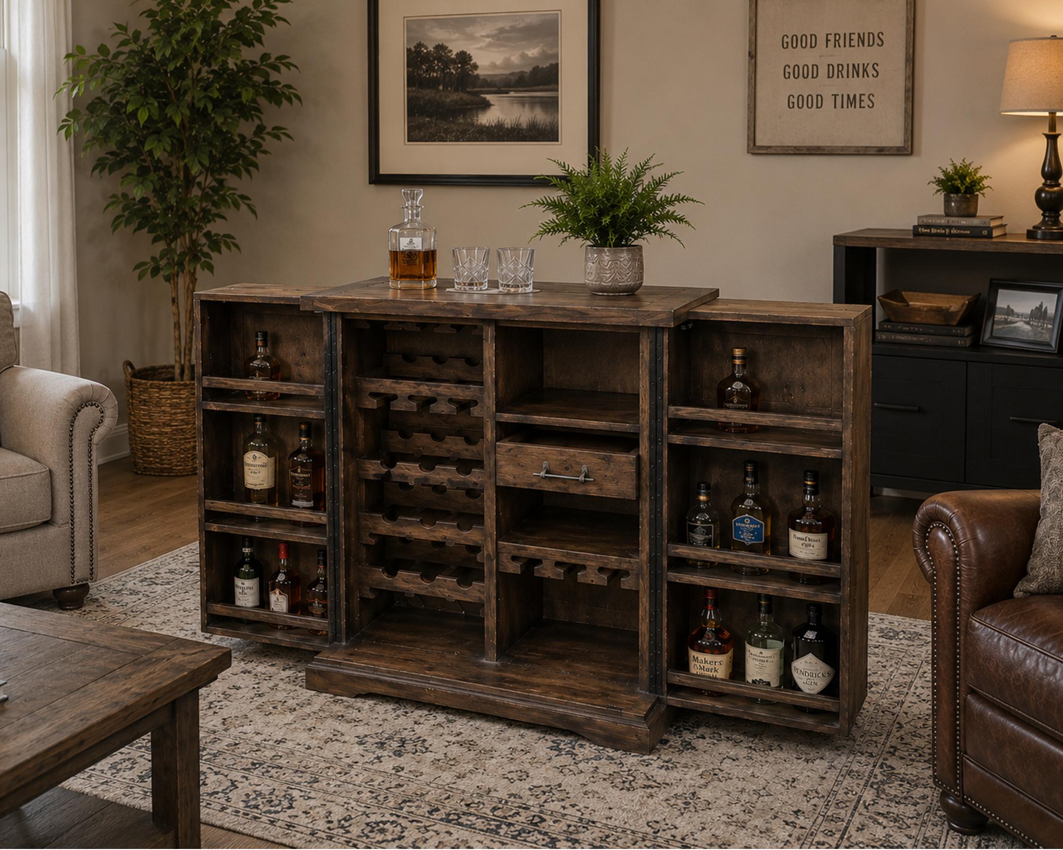 (image for) Medium Walnut Bar (1 in Stock)